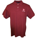 Crimson Indiana Hoosiers "IU ALUMNI" Pique Golf Shirt