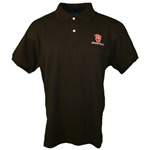 Black Indiana Hoosiers "IU Basketball" Pique Golf Shirt