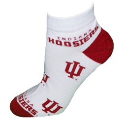 Indiana Hoosiers "All Over" Ankle Socks