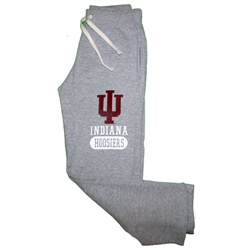 Grey INDIANA HOOSIERS "Rebellion" Open Bottom Sweatpants