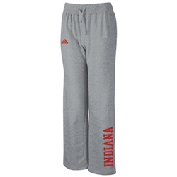 ADIDAS Women's Stretch Fit Grey Fleece INDIANA Sweatpants