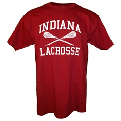 Crimson Indiana Lacrosse T-Shirt