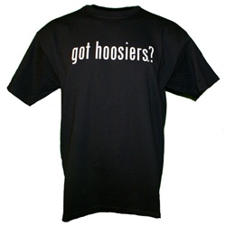 Indiana "got hoosiers?" Black T-Shirt