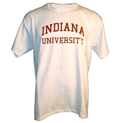 White INDIANA UNIVERSITY Short Sleeve T-Shirt