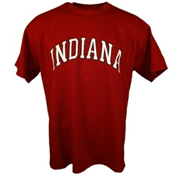 Crimson Arched INDIANA Short Sleeve T-Shirt