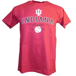 Crimson Indiana Baseball "Established 1820" Baseball T-Shirt Exclusive!