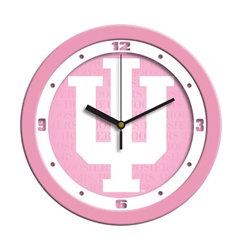 Indiana Hoosiers Baby Pink 12" Wall Clock