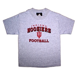 ADIDAS Grey Toddler Indiana Hoosiers Football T-Shirt