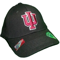 Indiana Black Classic "IU" One-Fit Cap