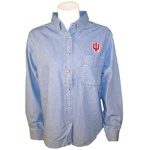 Light Blue Indiana "IU" Button Down Women's Denim Shirt