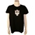 Black Ladies Short Sleeved Indiana "IU" T-Shirt