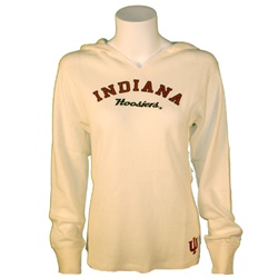 Women's Hooded Indiana Hoosiers Thermal Hooded Pullover