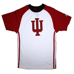 ADIDAS Youth Three Stripe Raglan Indiana "IU" T-Shirt