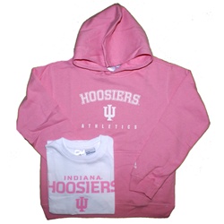 ADIDAS Girls Pink Indiana Sweatshirt and T-Shirt Combo