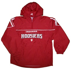 ADIDAS Youth Crimson Indiana Hooded Wind Jacket