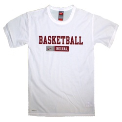 NIKE Youth White Indiana Basketball Fit-Dry Performance T-Shirt