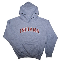 Youth Grey INDIANA Hooded Sweatshirt