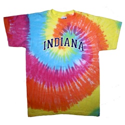 Youth Rainbow Pastel Spiral INDIANA Tie Dye T-Shirt