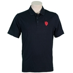 ADIDAS Black Classic Moisture Wicking Indiana Golf Shirt