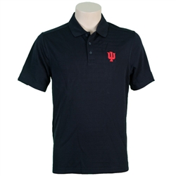 ADIDAS Black Classic Moisture Wicking Indiana Golf Shirt