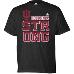 ADIDAS Black IU "Hoosier Strong" Short Sleeved T-Shirt