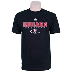 ADIDAS Black "Indiana Dash Football" Graphic T-Shirt