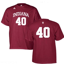 ADIDAS Crimson Indiana #40 Basketball Jersey T-Shirt