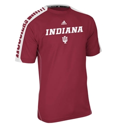 ADIDAS Crimson INDIANA IU Sideline Swagger Climalite Short Sleeved Technical Tee