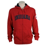 Crimson INDIANA  Full Zip Hooded "GAMETIME" Sweatshirt from ADIDAS