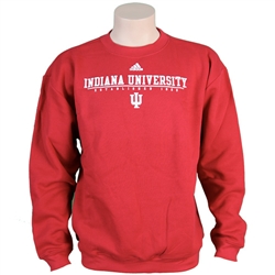 Crimson ADIDAS Indiana University Crew Neck Sweatshirt