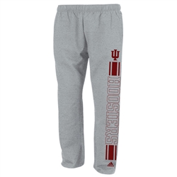 ADIDAS Athletic Grey IU HOOSIERS Fleece Sweatpants