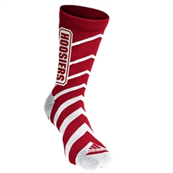 ADIDAS Crimson and White Chevron IU Quarter Socks