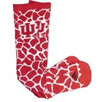 ADIDAS Womens Crimson IU Giraffe Knee High Socks