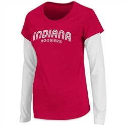 Colosseum Athletics Women's Indiana Cascade Double Layer T-shirt