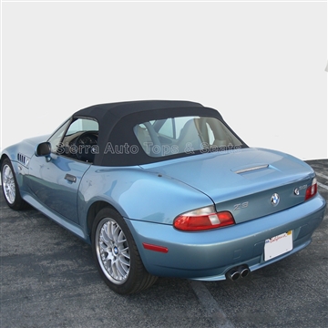 BMW Z3 Black Cabrio Vinyl Convertible Top & Plastic Window - Black