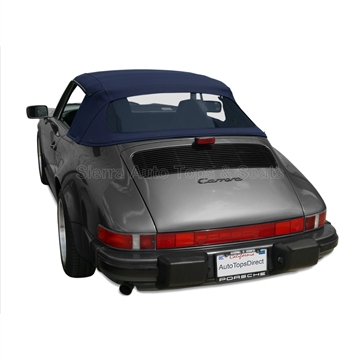 Porsche 911 1983-94 Convertible Top Replacement & Plastic Window, Blue