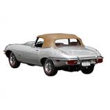 1971-1974 Jaguar XKE V12 Replacement Convertible Top in Buckskin