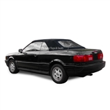 Audi Cabrio Convertible Top w/ Plastic Window - Black Grain Vinyl