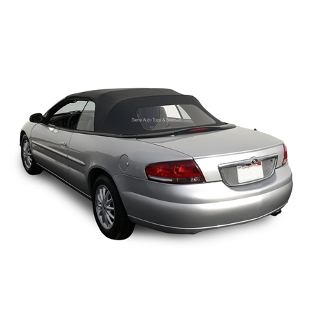 Chrysler Sebring Convertible Soft Top - Black Sailcloth Vinyl