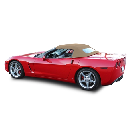 Tan convertible soft top for Chevy Corvette 2005-2013