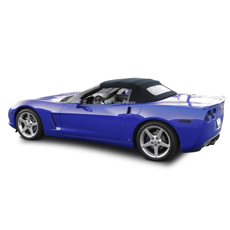 Chevrolet Convertible Top 2005-2013 Corvette Twill Grain Vinyl Black