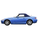 2000-2001 Honda S2000 Convertible Top - Blue Vinyl, Glass Window