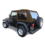 Jeep Wrangler Spice Sailcloth Frameless Soft Convertible Top 1997-2006