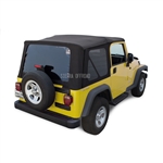 Replace Sierra Off-Road Convertible Soft Top - Black Sailcloth Jeep Top