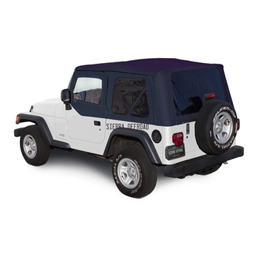 Sierra Offroad TJ Wrangler Soft Top | Blue Trilogy Acoustic Vinyl