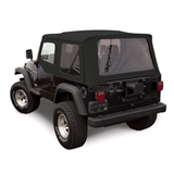 Sierra Offroad TJ Wrangler Soft Top & Door Skins: Black Denim