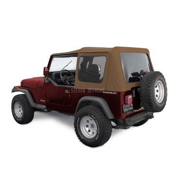 Sierra Offroad Jeep Wrangler YJ Soft Top 88-95 in Spice Denim Tinted Windows | Auto Tops Direct