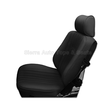 1985 Mercedes SL Roadster Style #2 Black Leather Seat Replacement Kit