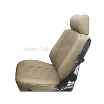 Mercedes SL Roadster Seat Kit, Beige Leather w/ Diamond Insert | Auto Tops Direct