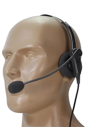 Dispatcher Headset for K1 - All Black Diamond/Kenwood 2-Pin